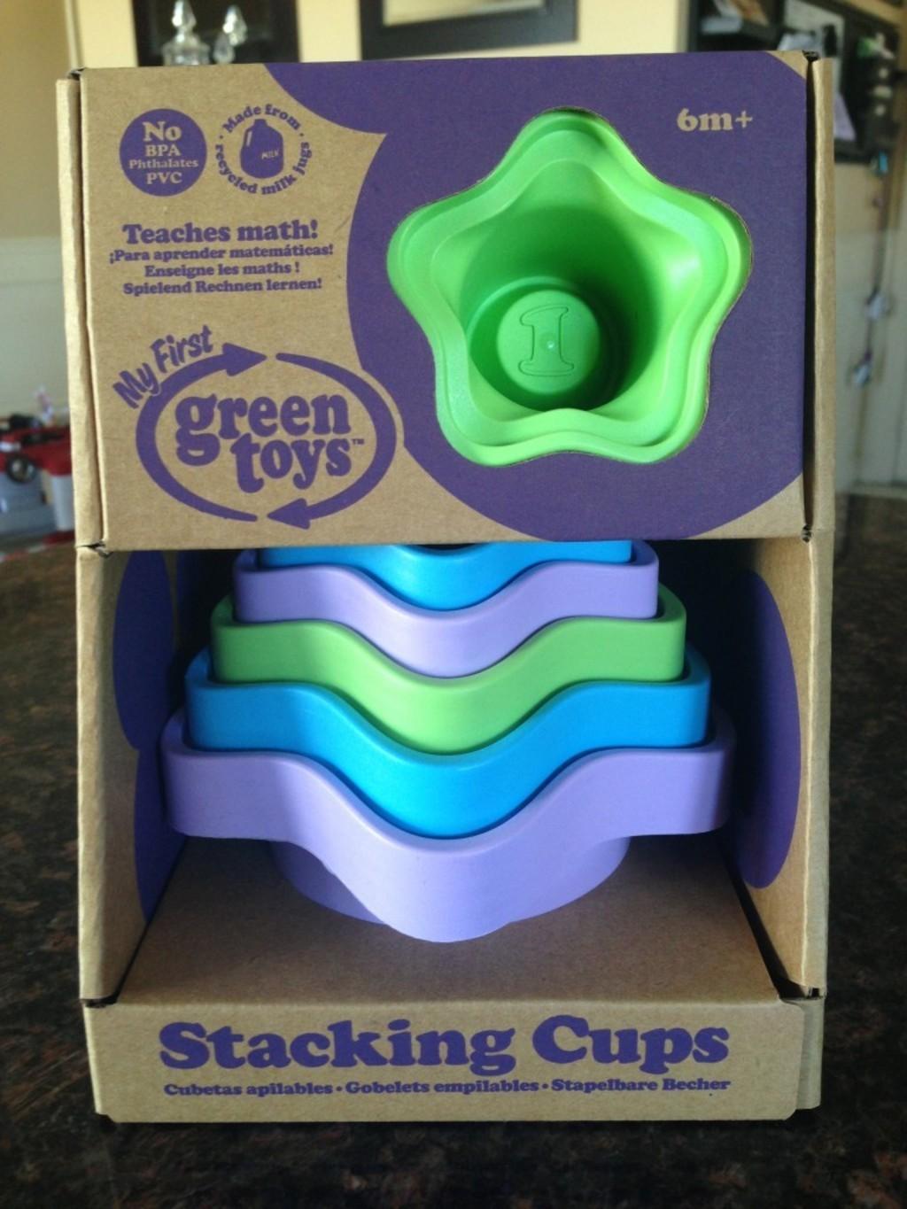 Stork Stack Green Toys: Stacking Cups