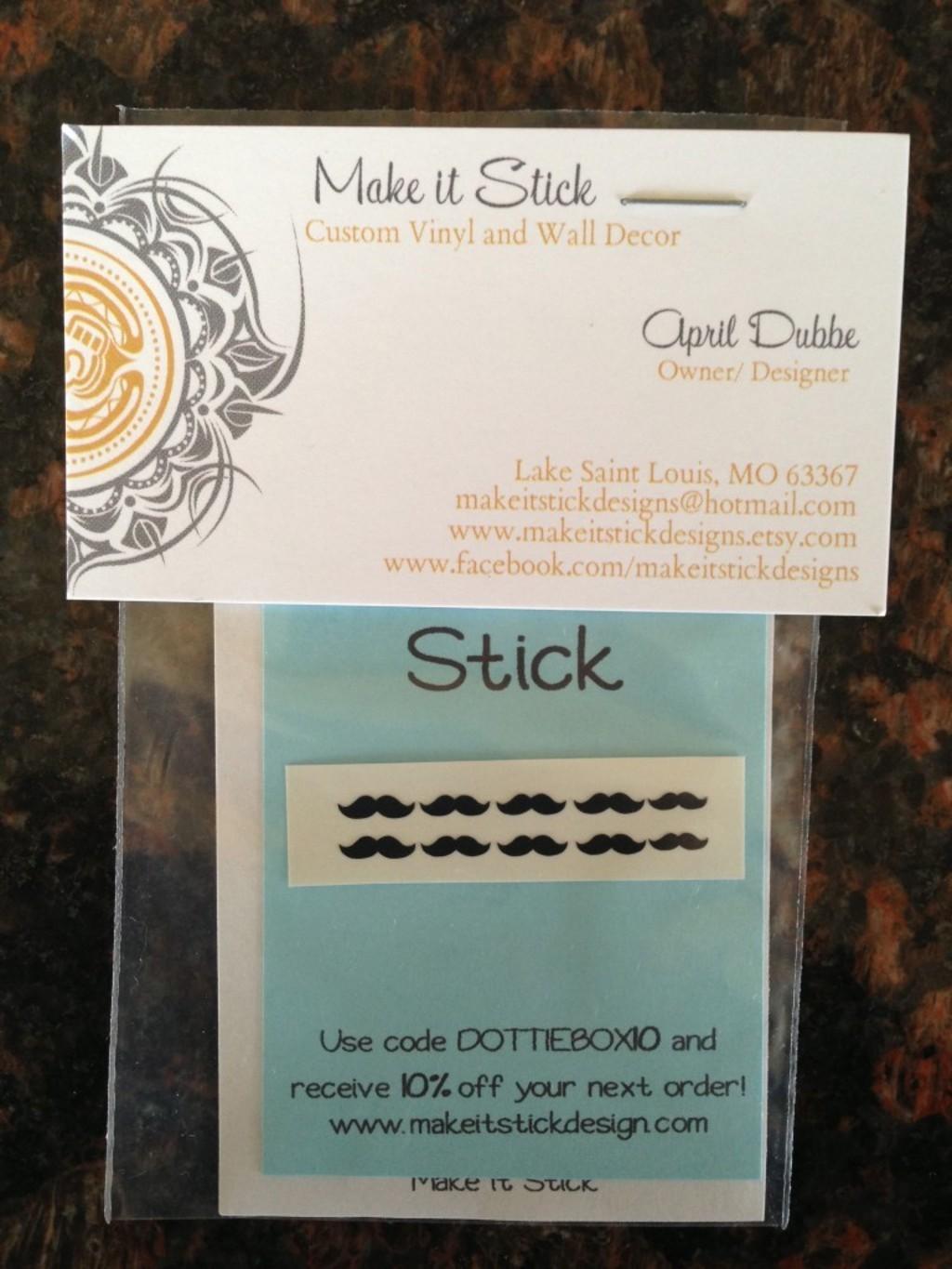 Make It Stick: mustache nail decals