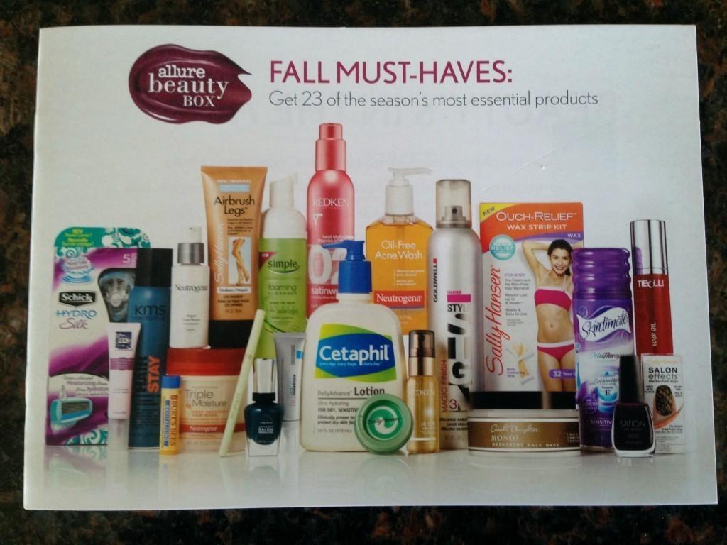 Allure Beauty Box - Fall Must Haves