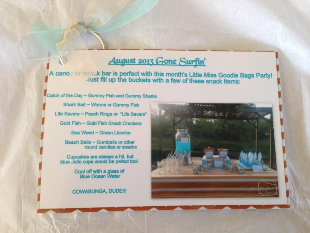 August Little Miss Goodie Bags
