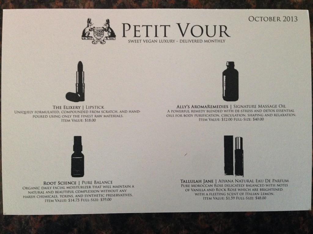 October Petit Vour