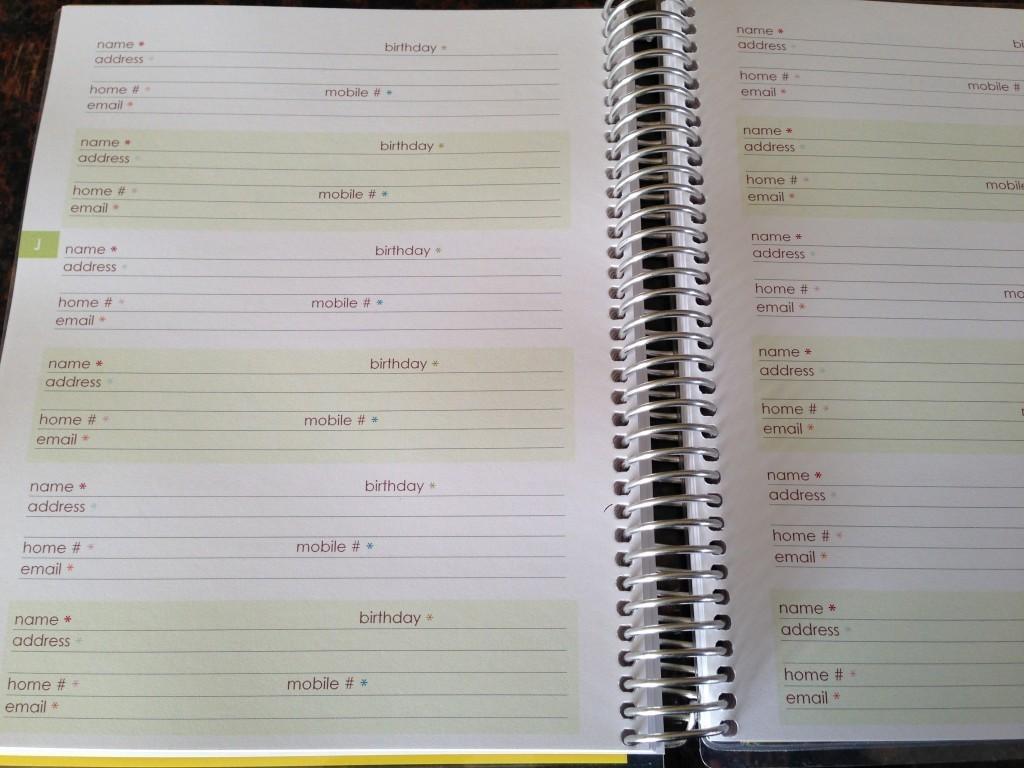 Address Book Pages