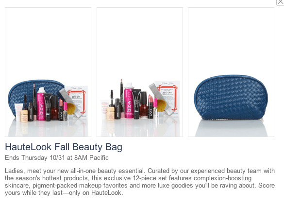 Fall HauteLook Beauty Bag