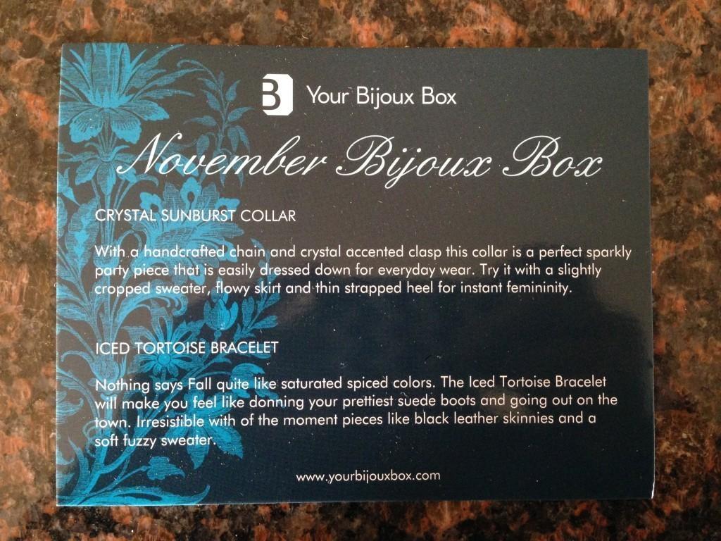 November Bijoux Box