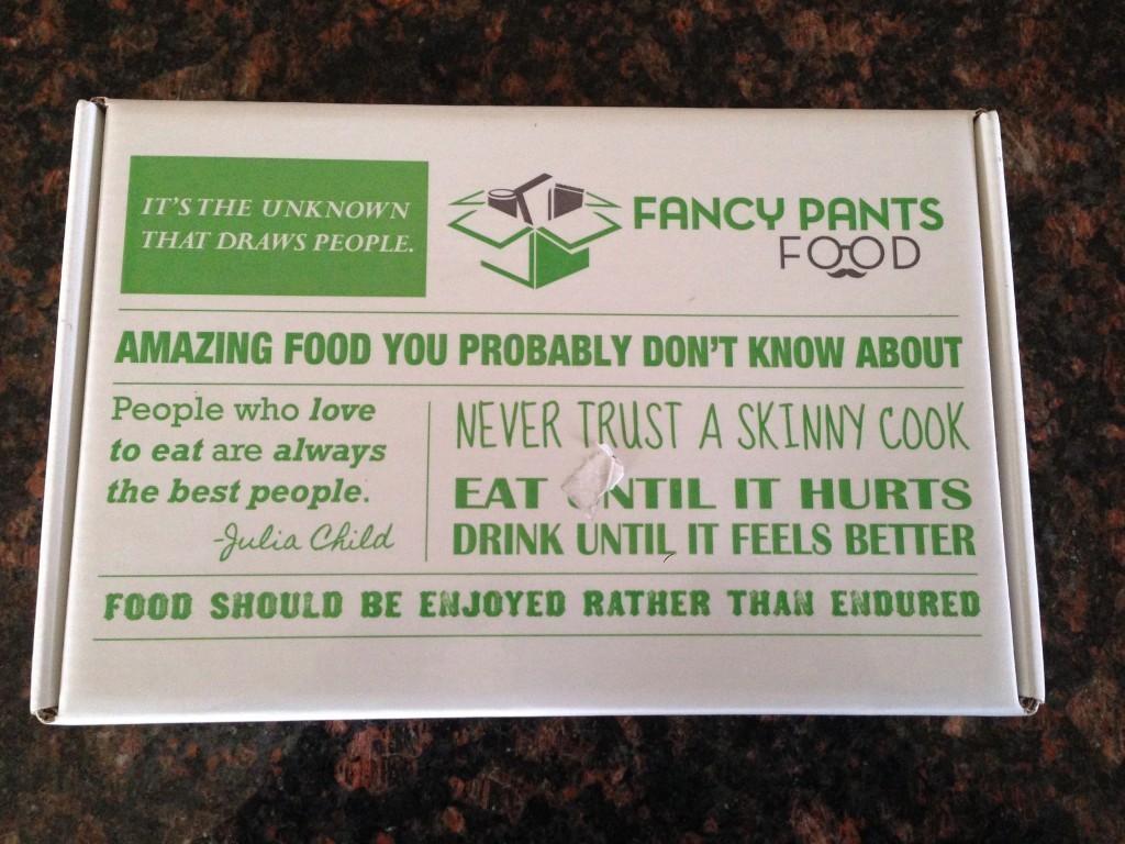 November Fancy Pants Food