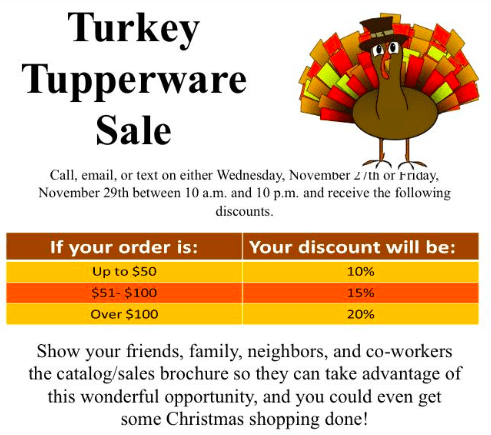 Tupperware Sale!