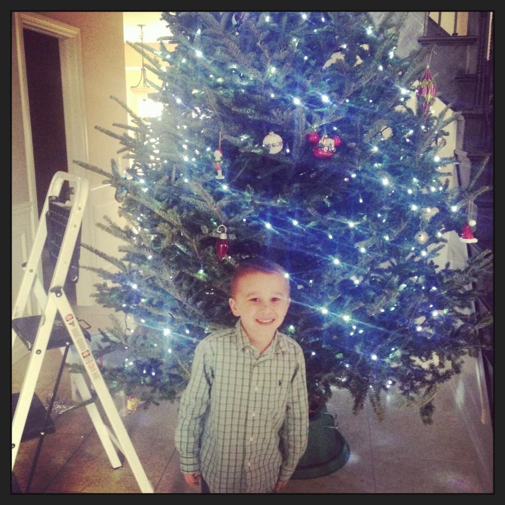 Decorating with the best helper ever.