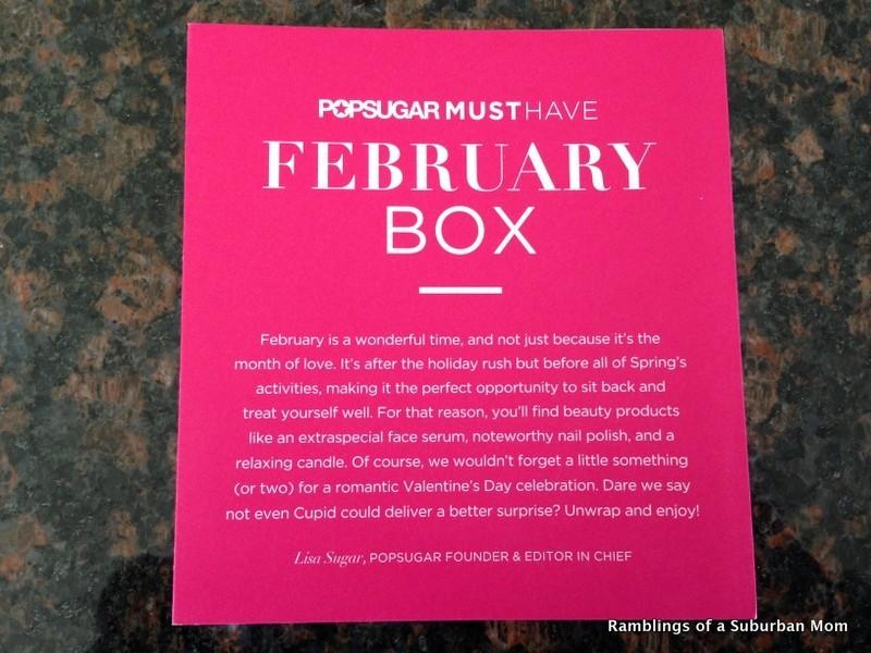 February 2014 PopSugar Must Have Box