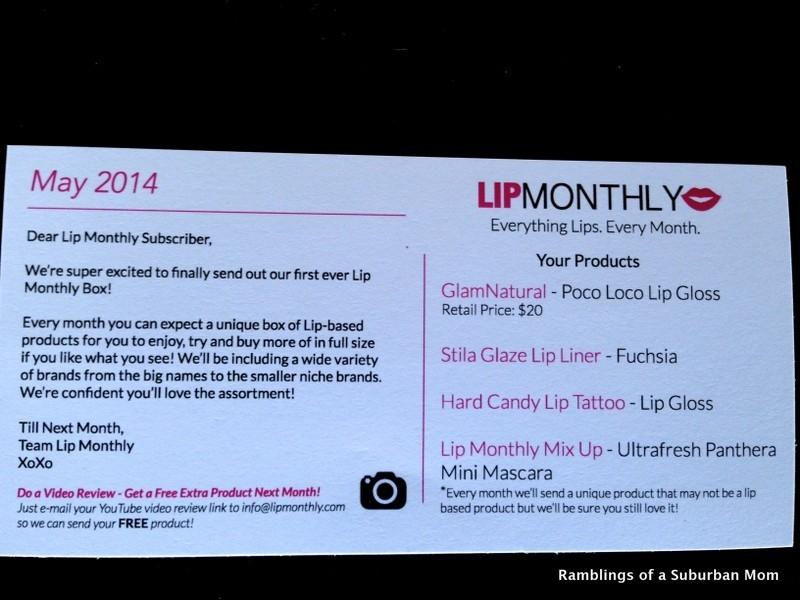 May 2014 Lip Monthly