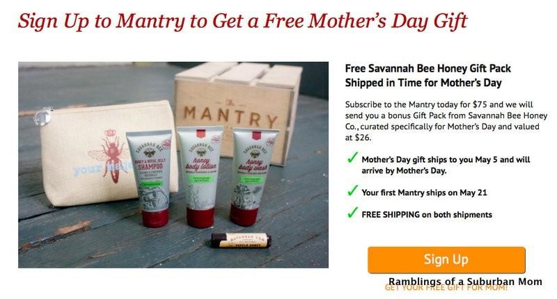 Mantry Mother's Day Deal