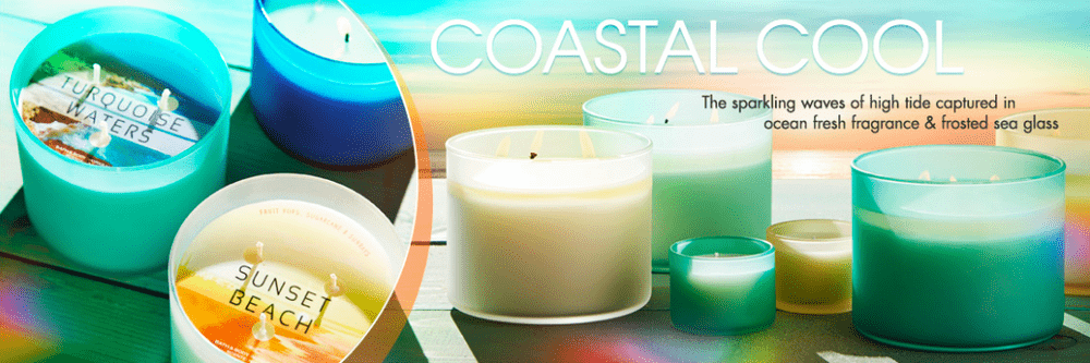 Bath & Body Works Coastal Cool Candles