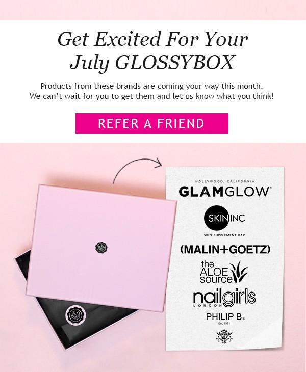 July 2014 GLOSSYBOX Spoilers