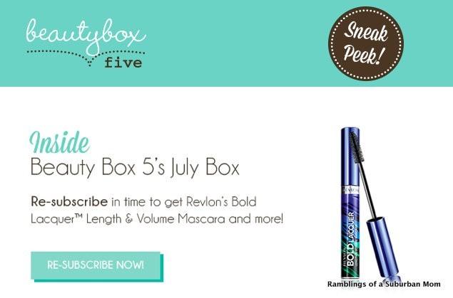 July 2014 Beauty Box 5 Spoiler