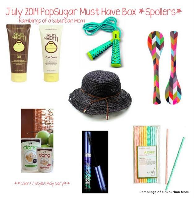 July 2014 PopSugar Must Have Box Spoilers