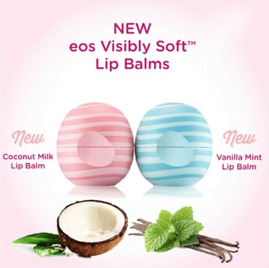 New EOS Lip Balms (image credit EOS)