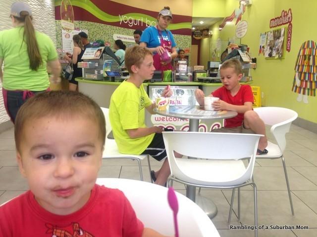 WB didn't get to sit with the big boys at fro-yo!