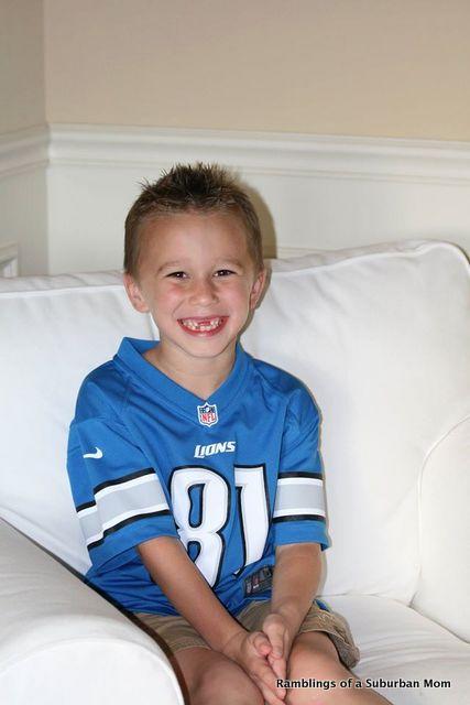 Go Lions!!!  I love that he's so into the games this year!