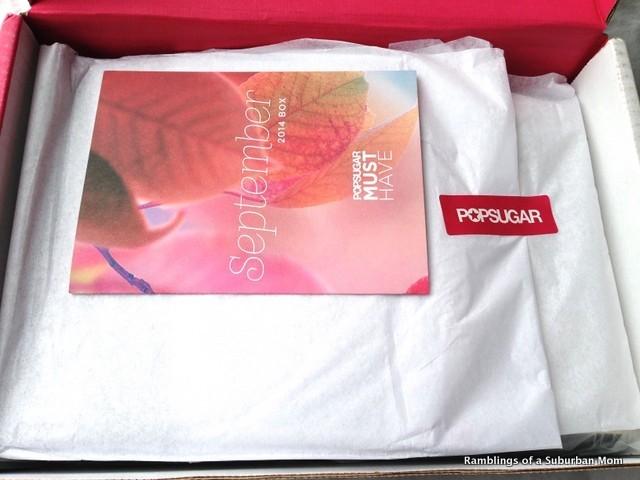September 2014 PopSugar Must Have Box
