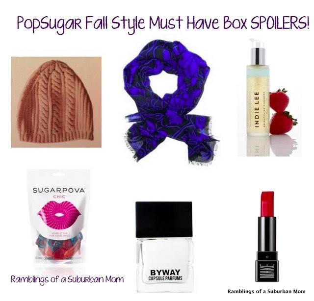PopSugar Must Have Box Fall Style Spoilers