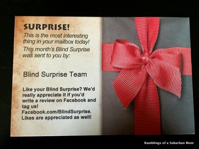 October 2014 Blind Surprise