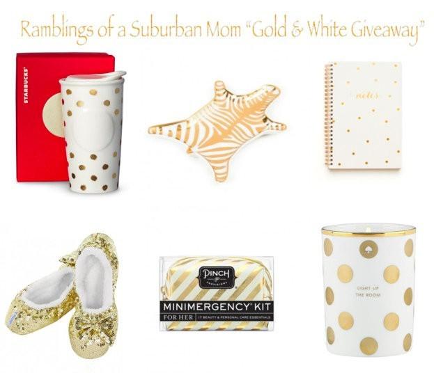 Ramblings of a Suburban Mom "Gold & White Giveaway"
