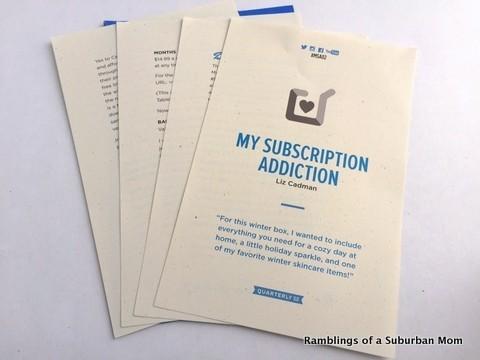 My Subscription Addiction Quarterly Box #MSA02