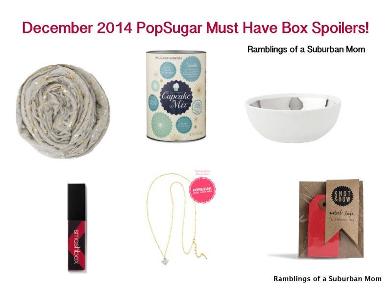 December 2014 PopSugar Must Have Box Spoilers